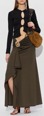 CHRISTOPHER ESBER Skirt Occhio Crystal, Womens, Green