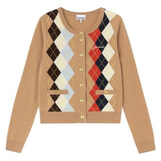 Ganni Cardigans, female, Multicolor, S, Cardigans