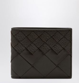 Bottega Veneta Fondente color bi-fold wallet in Intrecciato