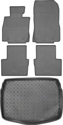 OEM Juego De Alfombrillas De Goma Para Coche Y Alfombrilla Para Maletero Para Mazda Cx-3 Crossover (2015-2018)