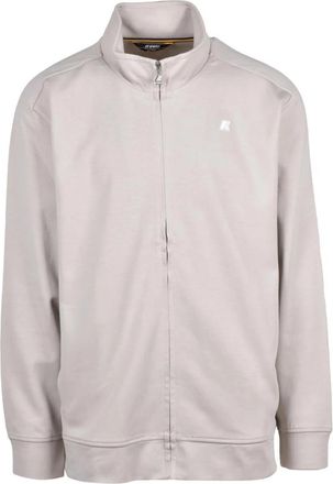 K-Way Felpa con Zip - Heren - Vesten met rits - Beige - 2XL - Katoen - Hoodies & sweatvesten