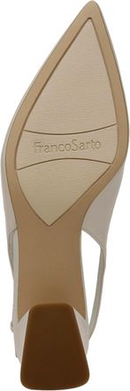 Franco Sarto Racer Slingback White G9011L6100 Womens