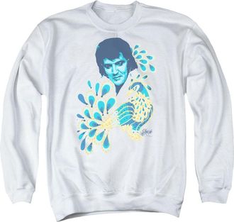Gildan Elvis Presley Peacock Adult Crewneck Sweatshirt