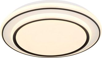 Globo Lighting Plafoniera LED semi-incasso integrata, bianco opaco, LED 3000K