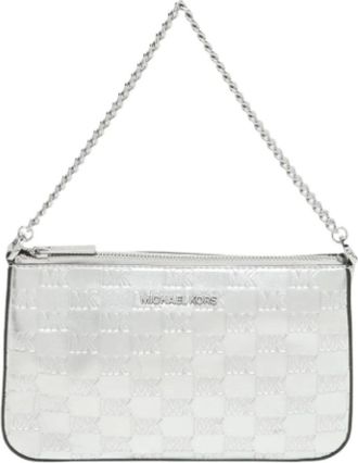 Michael Kors Pre-owned Handbags, female, Gray, Size: ONE SIZE Pre-owned Leather crossbody-bags