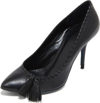 Patrizia Pepe Italiaanse High Heel Schoenen - Dames - Pumps - Zwart - 37 EU - Leer - Schoenen