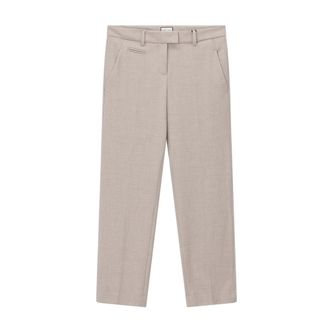 Seductive Dames, Broeken, Beige, Maat: XS Leer