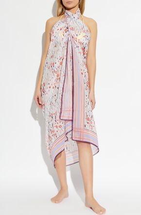 Lanvin Scarf With Floral Motif, Womens, Multicolour