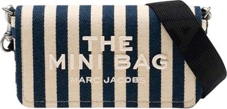 Marc Jacobs Blue/White Striped Crossbody Bag