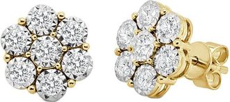 Sabrina Designs 14K 0.72 Ct. Tw. Diamond Cluster Stud Earrings