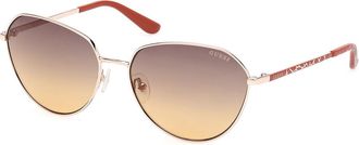 Guess GU00148 32F Womens Sunglasses Gold Size 60