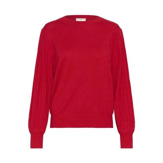 Kaffe KAlone Knit Pullover - - Knitwear - Donna - Rosso - 2XL