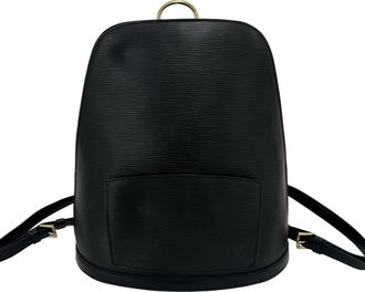 Louis Vuitton Black Leather Backpack (Pre-Owned)