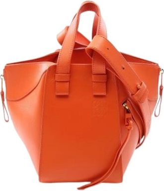 Loewe Pre-owned Handbag - Dames - Vintage Handtas - Oranje - ONE Size - Leer - Vintage