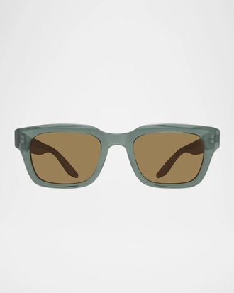 Barton Perreira Men & apos;s Butzi Acetate Rectangular Sunglasses