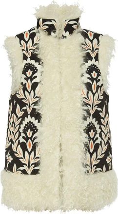 La DoubleJ Monochrome Folk Gilet - Dames - Bodywarmers - Veelkleurig - L - Wol - Jassen