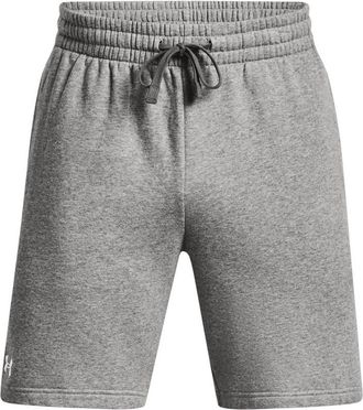 Under Armour Heren Rival Fleece Korte Broek (Kasteel Rots/Wit)