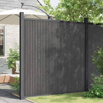 vidaXL Panel De Valla Wpc Gris 173x186 Cm Vidaxl