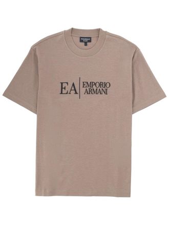 Emporio Armani T Shirt With Icon Embroidery