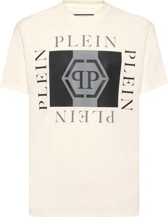 Philipp Plein T-Shirt Ronde Hals Ss Hexagon