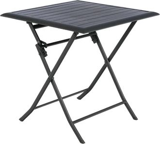 Hesperide Hesperide - Mesa De Jard&iacute;n Cuadrada Plegable Azua Antracita - 2 Plazas - Hesp&eacute;ride