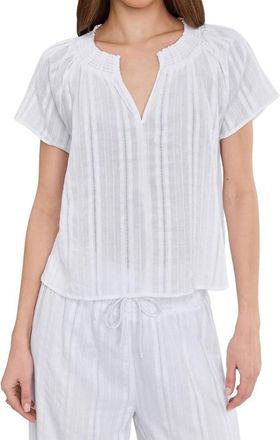 Splendid Meadow V-Neck Blouse In White