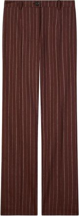 Patrizia Pepe Slim-fit Broeken - Dames - Straight fit broeken - Bruin - M - Broeken