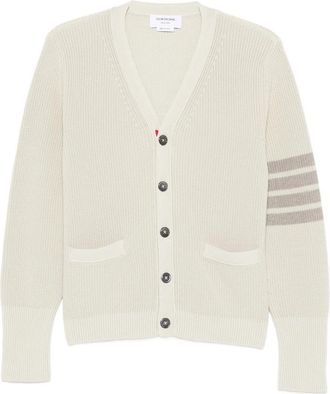Thom Browne 4-Bar Stripe Pockets Cardigan
