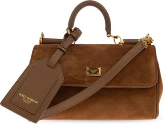 Dolce & Gabbana My Sicily Mini Bag - Dames - Handtassen - Bruin - ONE Size - Leer - Tassen