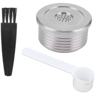 OEM C&aacute;psula De Caf&eacute; Reutilizable Con Cepillo De Limpieza, Apta Para La M&aacute;quina Delta Q Ndiq7323-crezuo.-crezuo