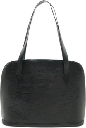 Louis Vuitton Pre-owned Shoulder Bags, female, Black, Size: ONE SIZE Pre-owned Epi Leather Rucksack Tote Bag