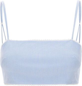 Andamane Carrie Top - Dames - Tops zonder mouwen - Blauw - M - Katoen - Tops