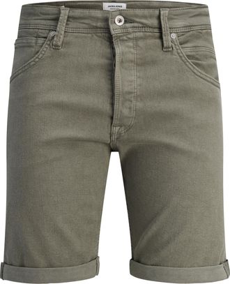 Jack & Jones Bermudas JACK & JONES JJIRICK JJFOX SHORTS AKM 340, Herren, Gr. XXL, N-Gr, mulled basil, Web, Obermaterial: 76% Baumwolle, 22% Polyester, 2% Elasthan,