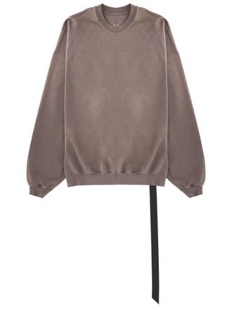 Rick Owens Taupe Hun Crewneck Oversized Sweatshirt