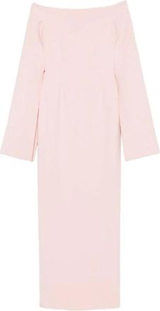 Solace London Jurk met off-the-shoulder halslijn - Dames - Avondkleed - Roze - 2XS - Kleedjes