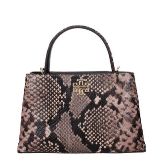 Tory Burch Tory Burch Britten Damens Handtaschen aus rosa/braunem Leder