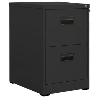 Berkfield Home Filing Cabinet Anthracite 46x62x72.5 cm Steel in Black