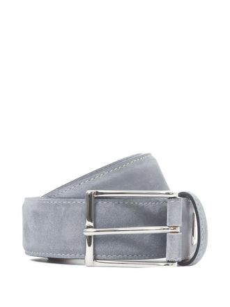 Santoni suede belt - Blue