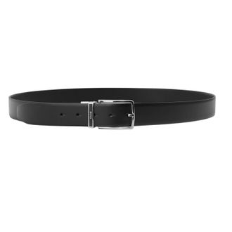HUGO BOSS Lederen uniseks riem voor volwassenen (Zwart)