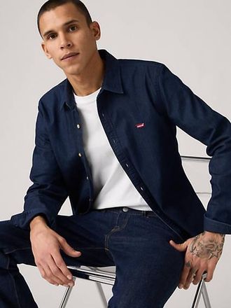 Levi's Battery Housemark Slim Fit Shirt - Mens - XXL - Blue