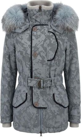 Mr & Mrs Italy Parka Jacquard - - Jackets - Donna - Blu - S