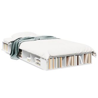 Berkfield Home Bed Frame without Mattress White 100x200 cm