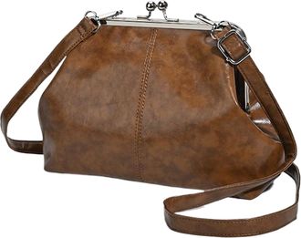 Generic Kexpery Womens Handbag in PU Leather Plain Shoulder Bag with Adjustable Strap Chic Bag for Travel, Work and Daily Life