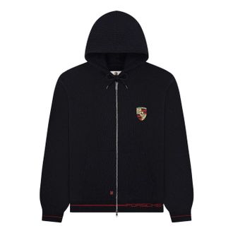 Aim&eacute; Leon Dore x Porsche Full-Zip Hoodie Jet Black FW25CH007-JET