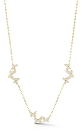 Glaze Jewelry Sterling Silver Triple Butterfly Necklace