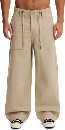 Cotton On Mens Super Baggy Utility Pant in Stone at Nordstrom, Size 30