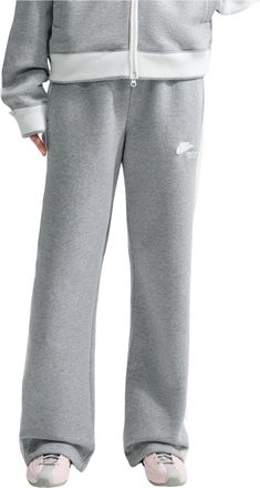 Nike (WMNS) Nike Studio Fleece Medium Weight Nike Run Club Track Pants Dark Grey Heather Sail IO2302-063