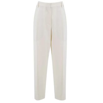 Brunello Cucinelli Dames, Broeken, Wit, Maat: S Katoen