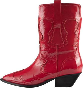 L37 Red Red Wine Cowboylaarzen - Dames - Cowboylaarzen - Rood - 36 EU - Schoenen