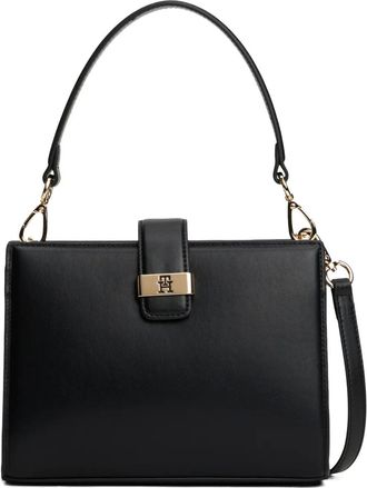 Tommy Hilfiger Borsa tote con placca logo - Nero